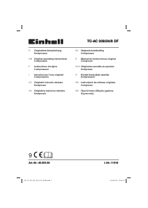 Manual Einhell TC-AC 200/24/8 OF Compressor