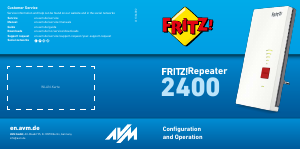 Handleiding Fritz! 2400 Range extender