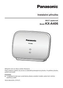 Návod Panasonic KX-A406 DECT opakovač