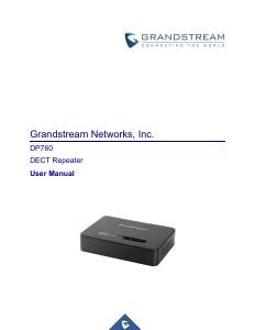 Manual Grandstream DP760 DECT Repeater