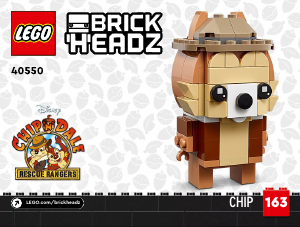Brugsanvisning Lego set 40550 Brickheadz Chip & Chap