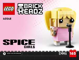 Instrukcja Lego set 40548 Brickheadz Hołd dla Spice Girls