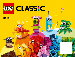 Manual de uso Lego set 11017 Classic Monstruos Creativos