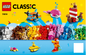 Manual Lego set 11018 Classic Diversão Criativa no Oceano