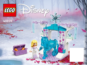 Käyttöohje Lego set 43209 Disney Pricess Elsan ja Nokkin jäätalli