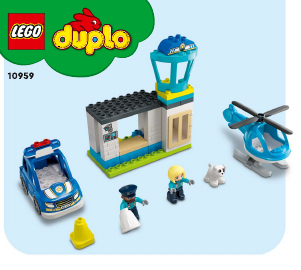 Bruksanvisning Lego set 10959 Duplo Polisstation & helikopter