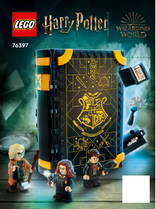 Rokasgrāmata Lego set 76397 Harry Potter Mirklis Cūkkārpā: aizsardzības stunda
