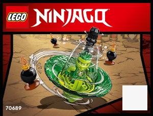 Manuale Lego set 70689 Ninjago Addestramento ninja di Spinjitzu con Lloyd