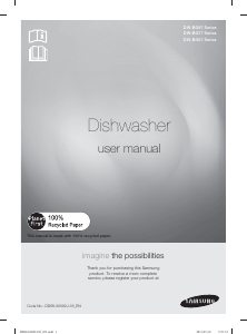 Manual Samsung DW-BG770B Dishwasher