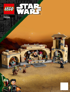 Käyttöohje Lego set 75326 Star Wars Boba Fettin valtaistuinsali