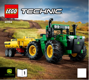 Handleiding Lego set 42136 Technic John Deere 9620R 4WD Tractor