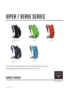 Manual Osprey Verve 3 Backpack
