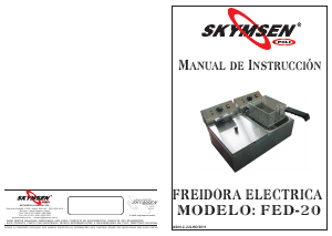 Manual de uso Skymsen FED-20 Freidora
