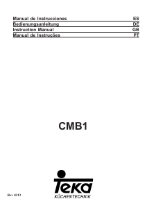 Manual Teka CMB1 90 Exaustor