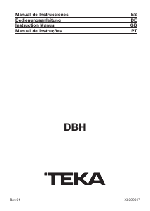 Handleiding Teka DBH 70 Afzuigkap
