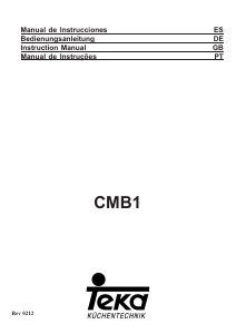 Manual Teka CMB1 70 Exaustor