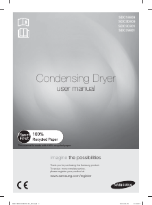 Manual Samsung SDC18809 Dryer