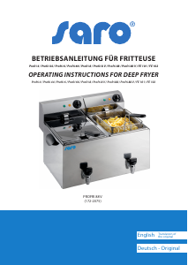 Handleiding Saro Profri 66 Friteuse