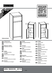 Használati útmutató Livarno IAN 360035 Szekrény