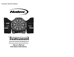 Handleiding Halex Tournament Electric Dartboard