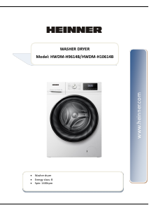 Manual Heinner HWDM-H9614B Washer-Dryer