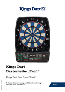 Manual Kings Dart 2509307 Profi Dartboard