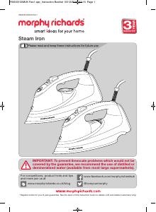 Manual Morphy Richards 303099 Comfigrip Iron