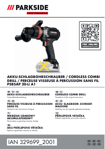 Manual Parkside PSBSAP 20-Li A1 Drill-Driver