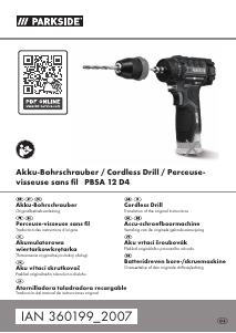 Manual Parkside IAN 360199 Drill-Driver