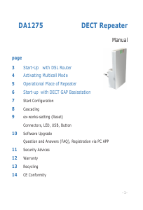 Manual Dosch & Amand DA1275 DECT Repeater