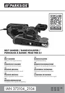 Manual Parkside PBSD 900 A1 Belt Sander