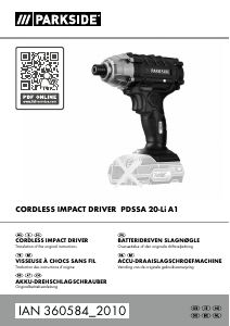 Handleiding Parkside IAN 360584 Schroefmachine