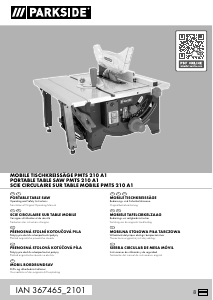 Manual Parkside IAN 367465 Table Saw