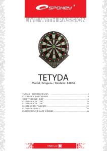 Handleiding Spokey 84854 Tetyda Dartboard