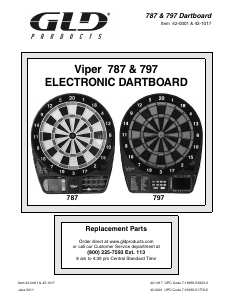 Handleiding Viper 797 Dartboard