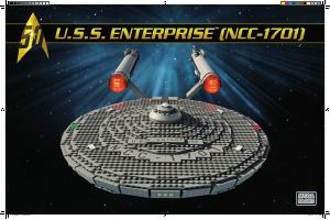Manual Mega Bloks set DPH83 Star Trek USS Enterprise NCC-1701