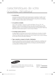 Mode d’emploi Samsung AVXCSH022EE Climatiseur