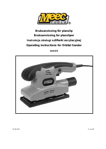 Manual Meec Tools 010-074 Orbital Sander