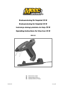 Manual Meec Tools 059-113 Glue Gun