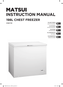 Bruksanvisning Matsui M198CF15E Frys