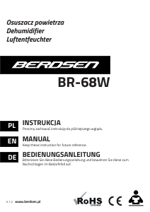 Manual Berdsen BR-68W Dehumidifier