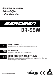 Manual Berdsen BR-98W Dehumidifier