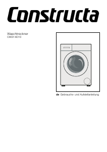 Bedienungsanleitung Constructa CWD14D10 Waschtrockner