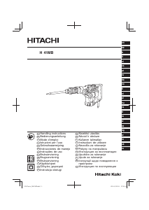 Руководство Hitachi H 41MB Отбойный молоток