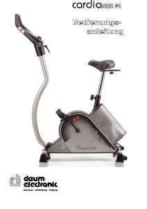 Bedienungsanleitung Daum Cardio 2002 PC Heimtrainer