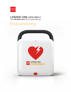 Bruksanvisning Physio Control Lifepak CR2 Hjärtstartare