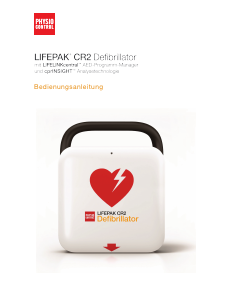 Bedienungsanleitung Physio Control Lifepak CR2 Defibrillator