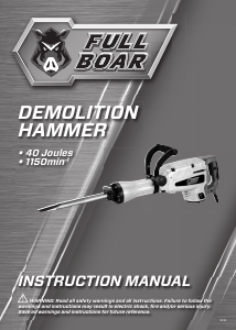 Manual Full Boar FBT-1200 Demolition Hammer