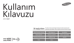Kullanım kılavuzu Samsung DV180F Dijital kamera