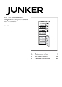 Bedienungsanleitung Junker JC86CCSF0 Kühl-gefrierkombination